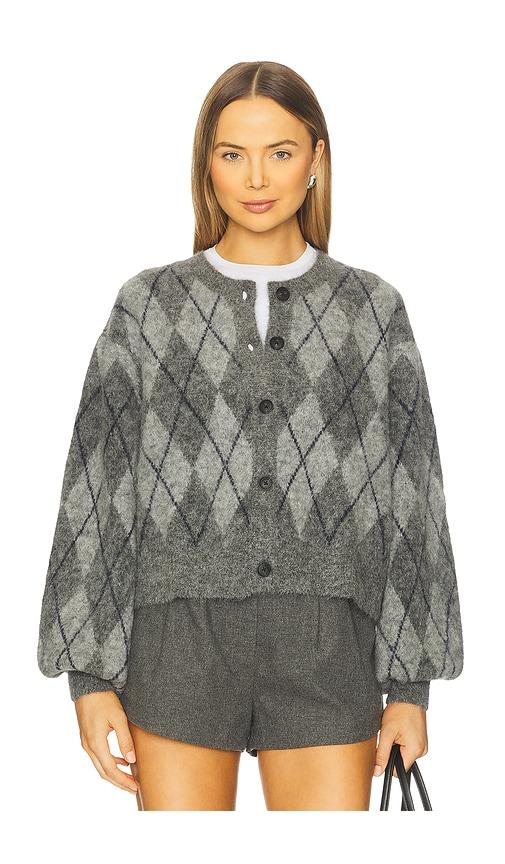 gestuz sasi cardigan in grey.