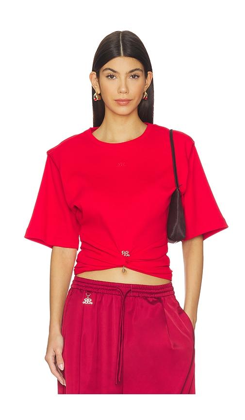 gestuz x barbie skipper tee in red.