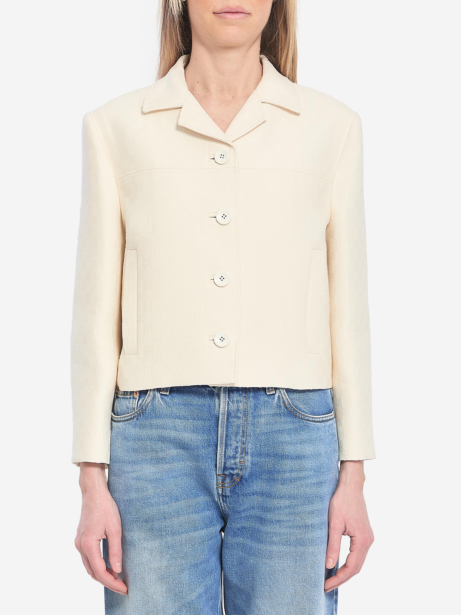 gg jacquard cropped jacket