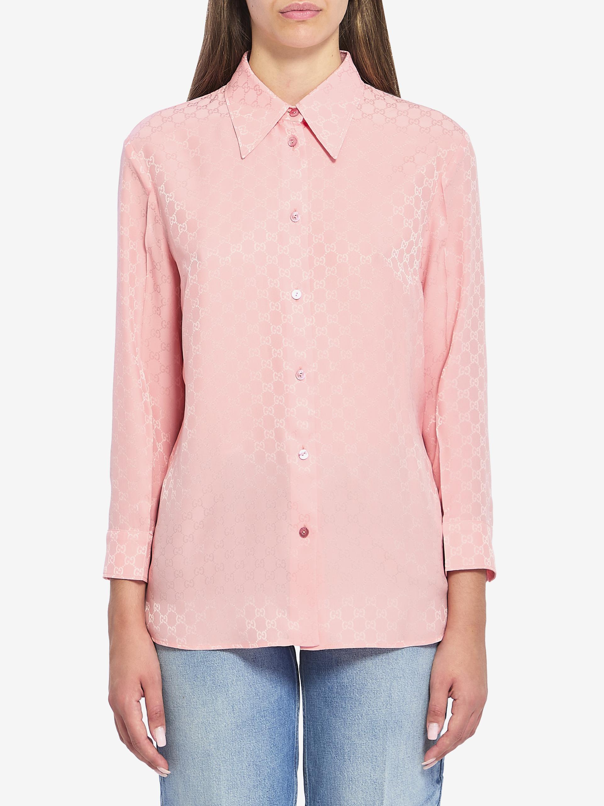 gg jacquard silk shirt
