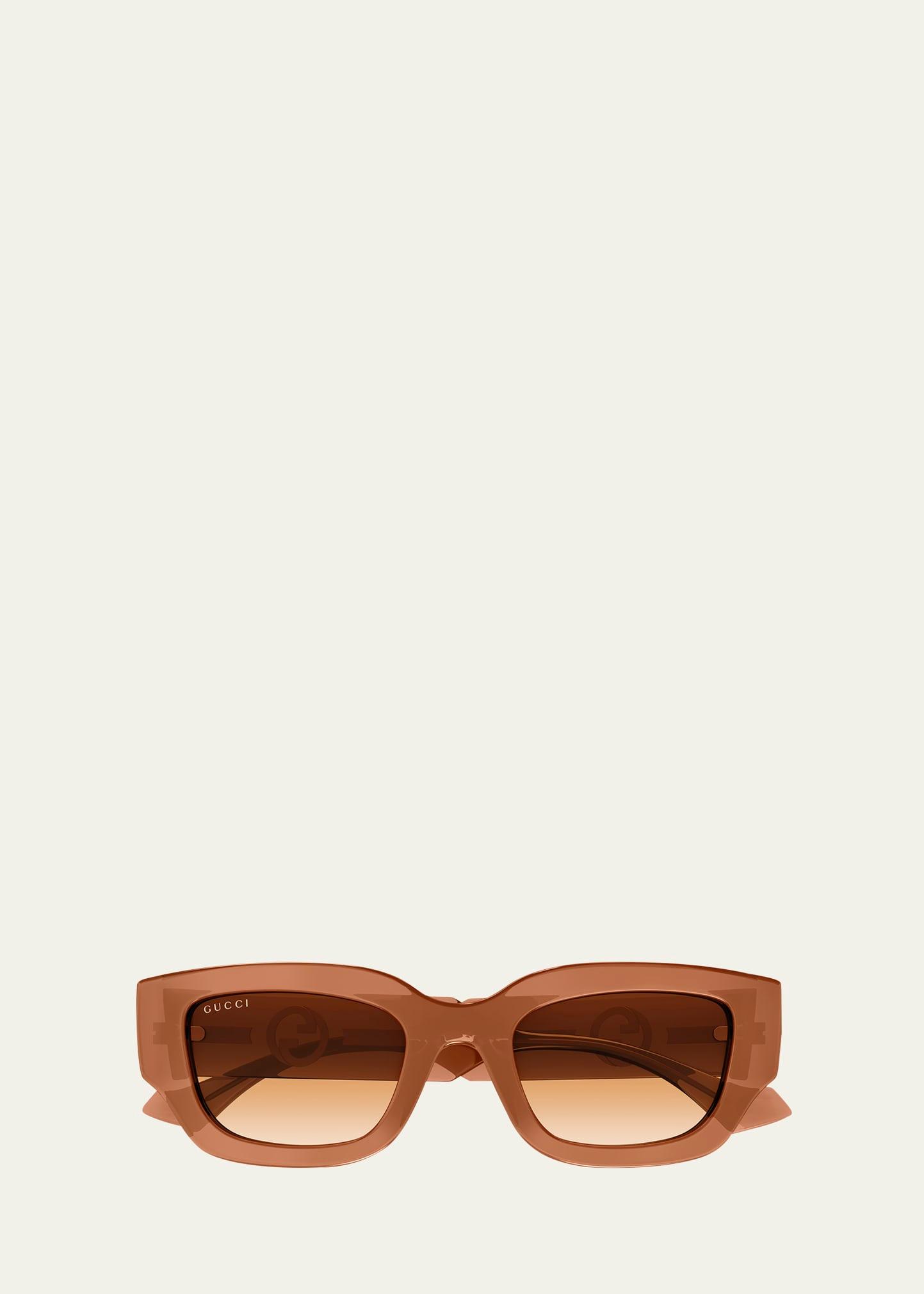 gg logo plastic butterfly sunglasses