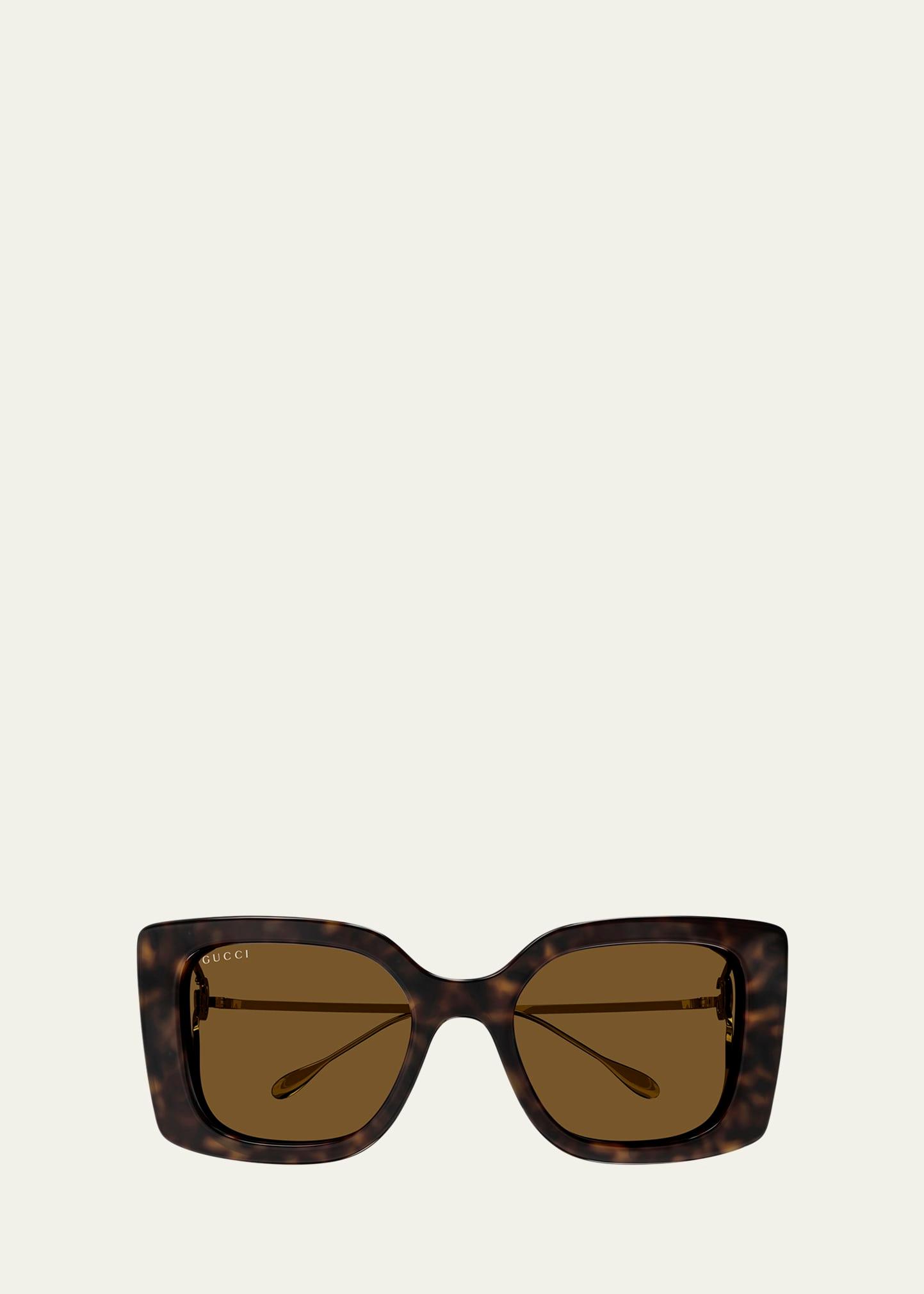 gg mixed-media butterfly sunglasses