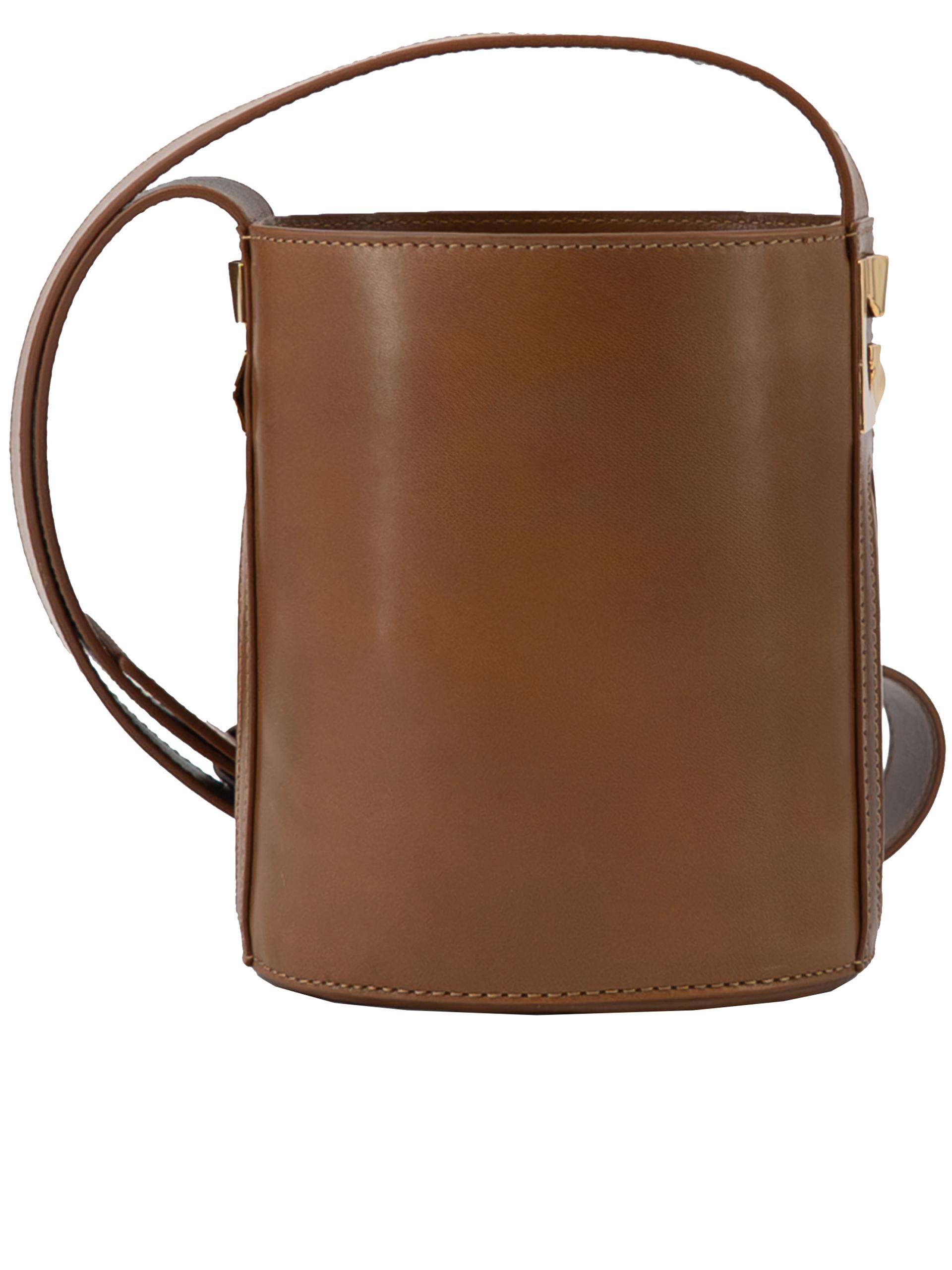 gherardini lisa small bucket brown borsa - women