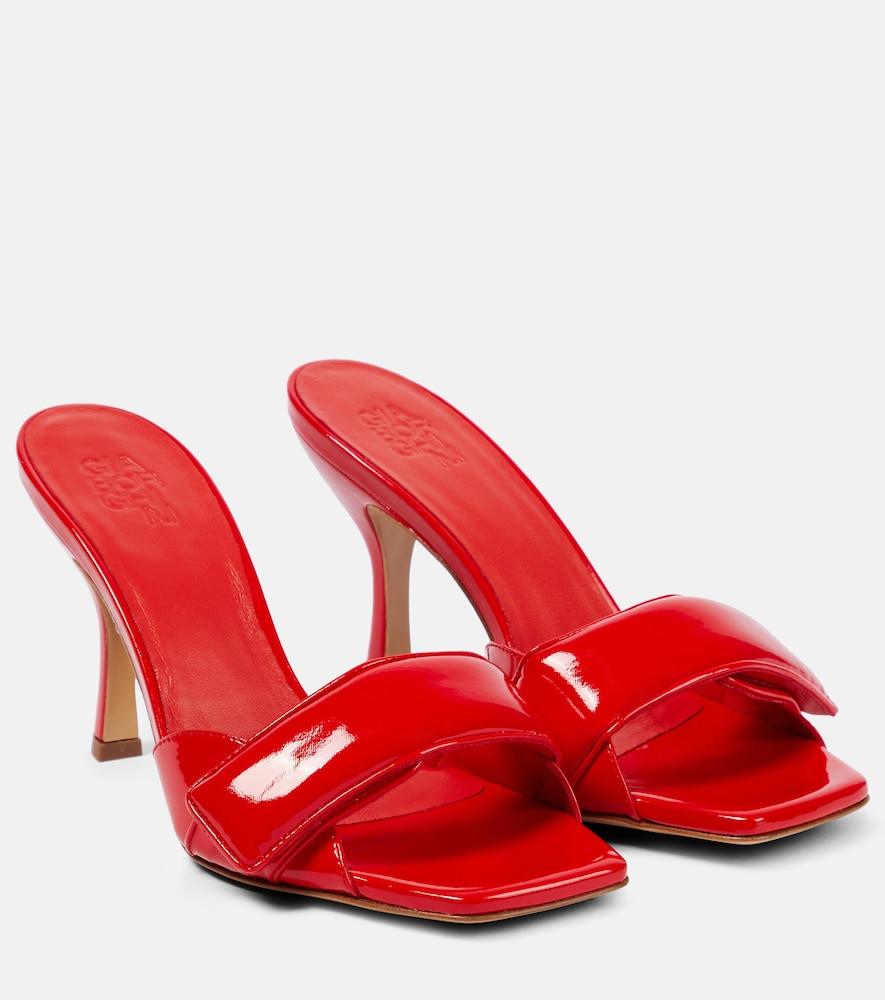 gia borghini alodie patent leather mules