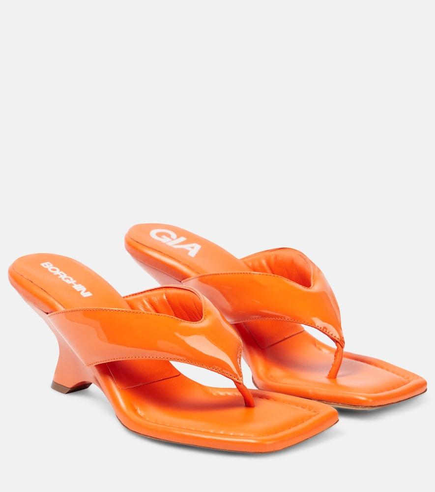 gia borghini gia 6 leather thong sandals
