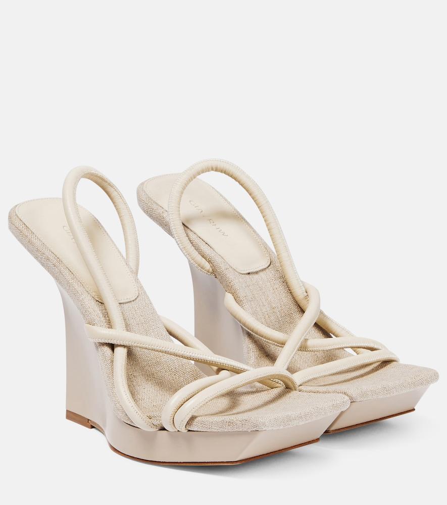 gia borghini rosie 39 leather wedges