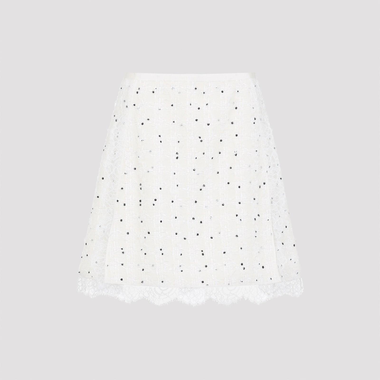 giambattista valli cotton mini skirt