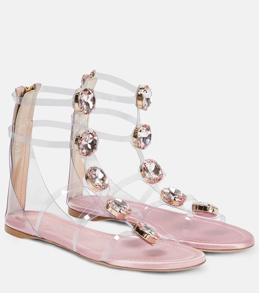giambattista valli embellished pvc sandals