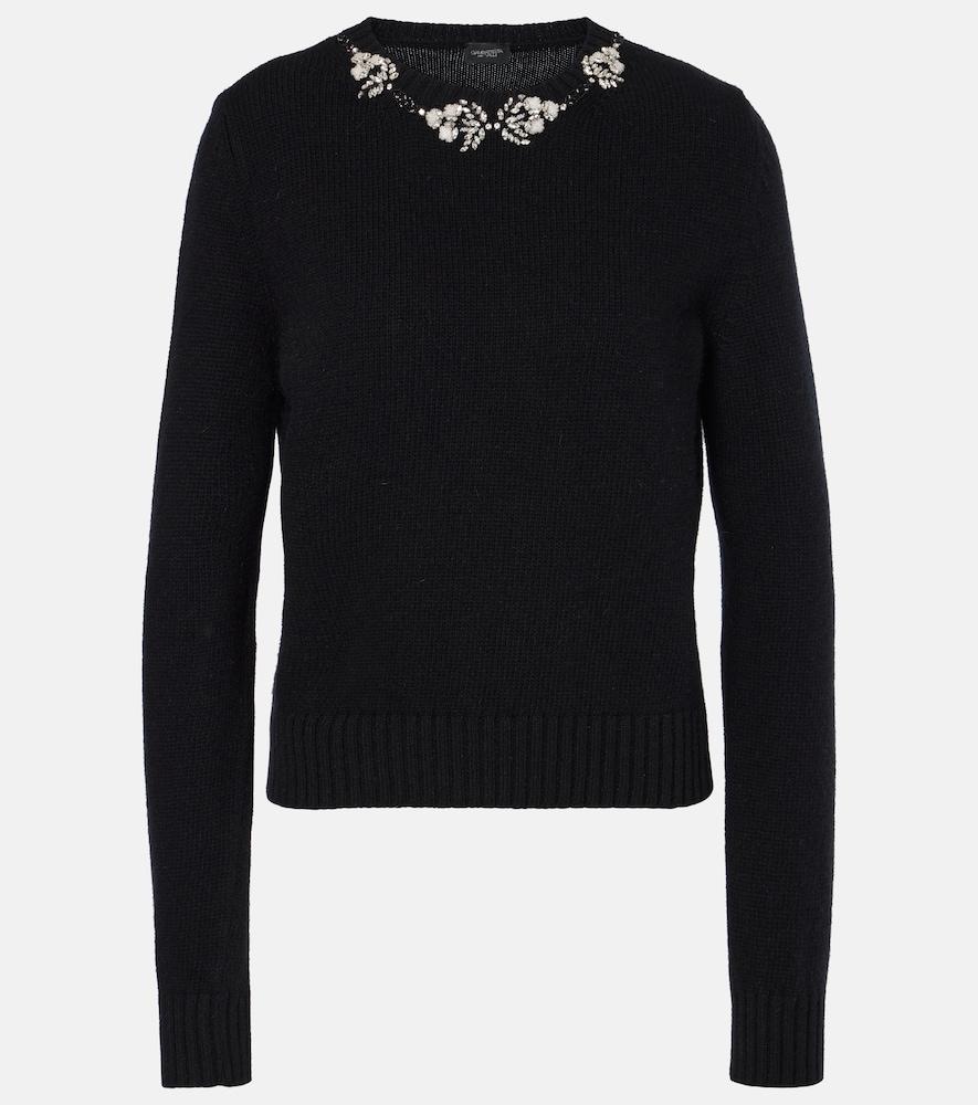 giambattista valli embellished wool sweater