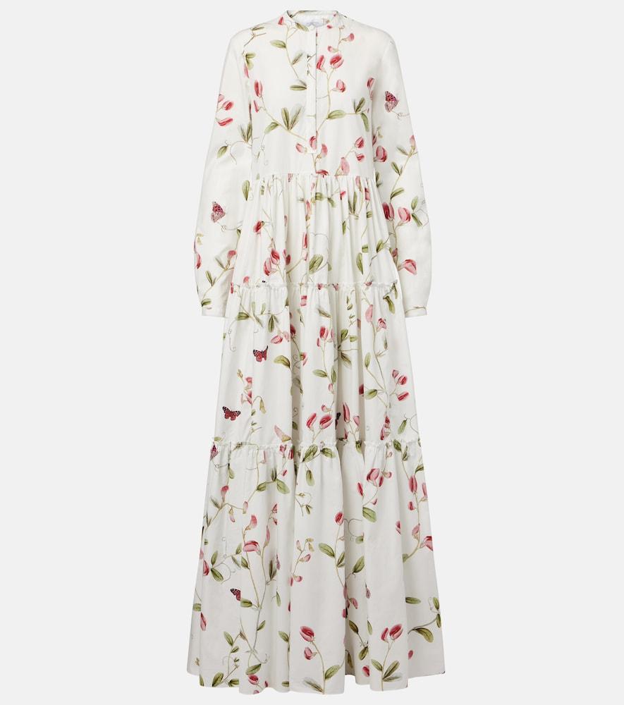 giambattista valli floral cotton maxi dress