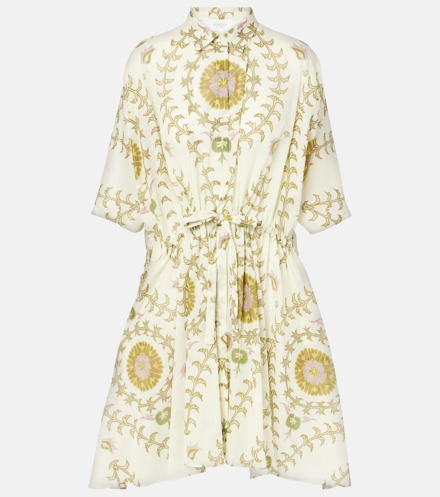giambattista valli floral cotton shirt dress