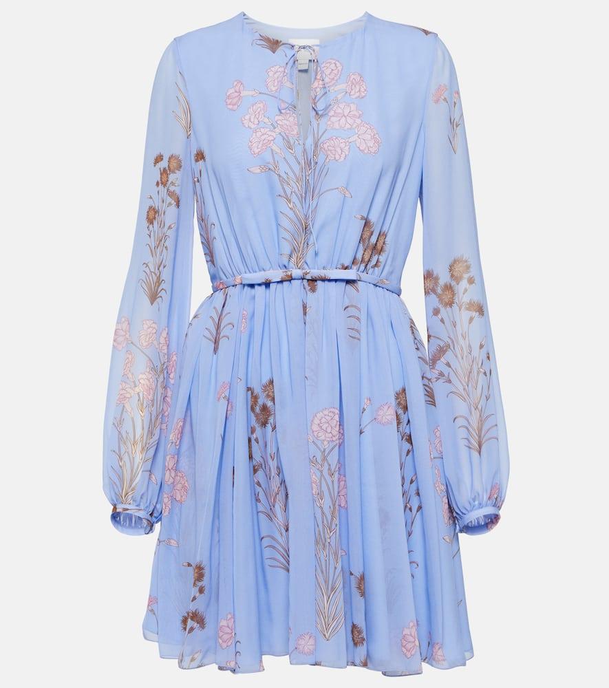 giambattista valli floral silk gerogette minidress