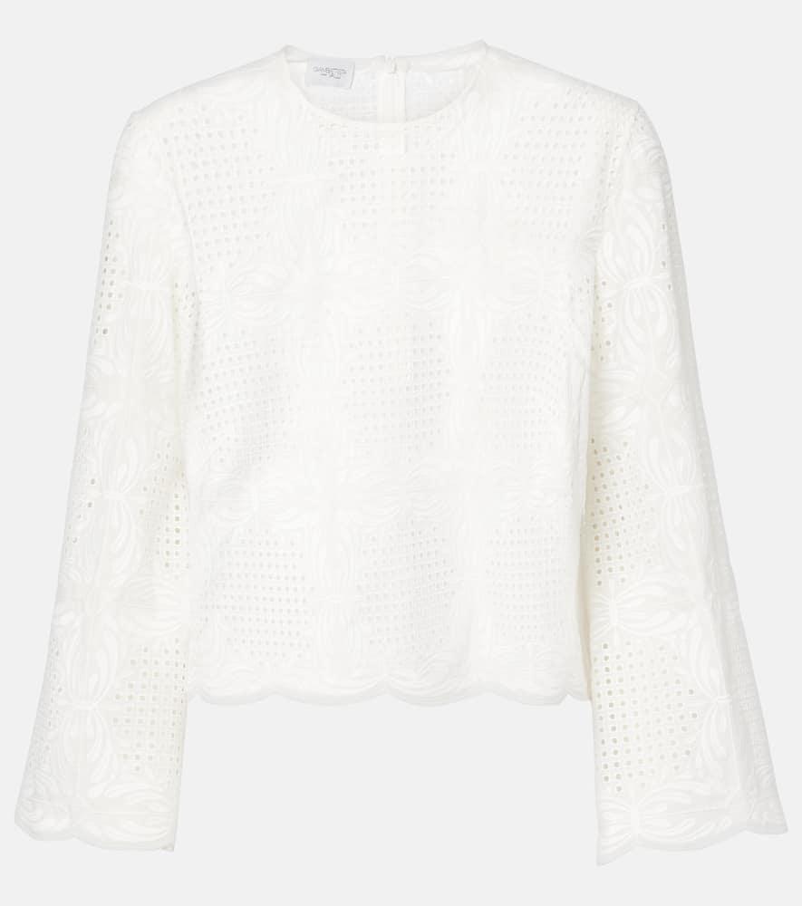giambattista valli lace blouse