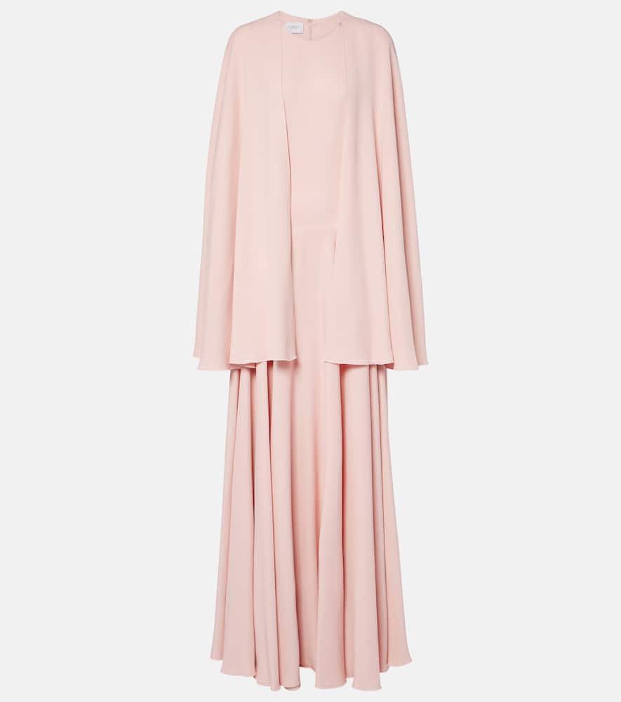 giambattista valli pleated caped gown