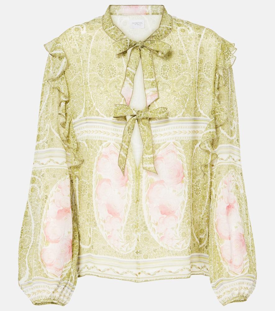 giambattista valli printed silk georgette blouse