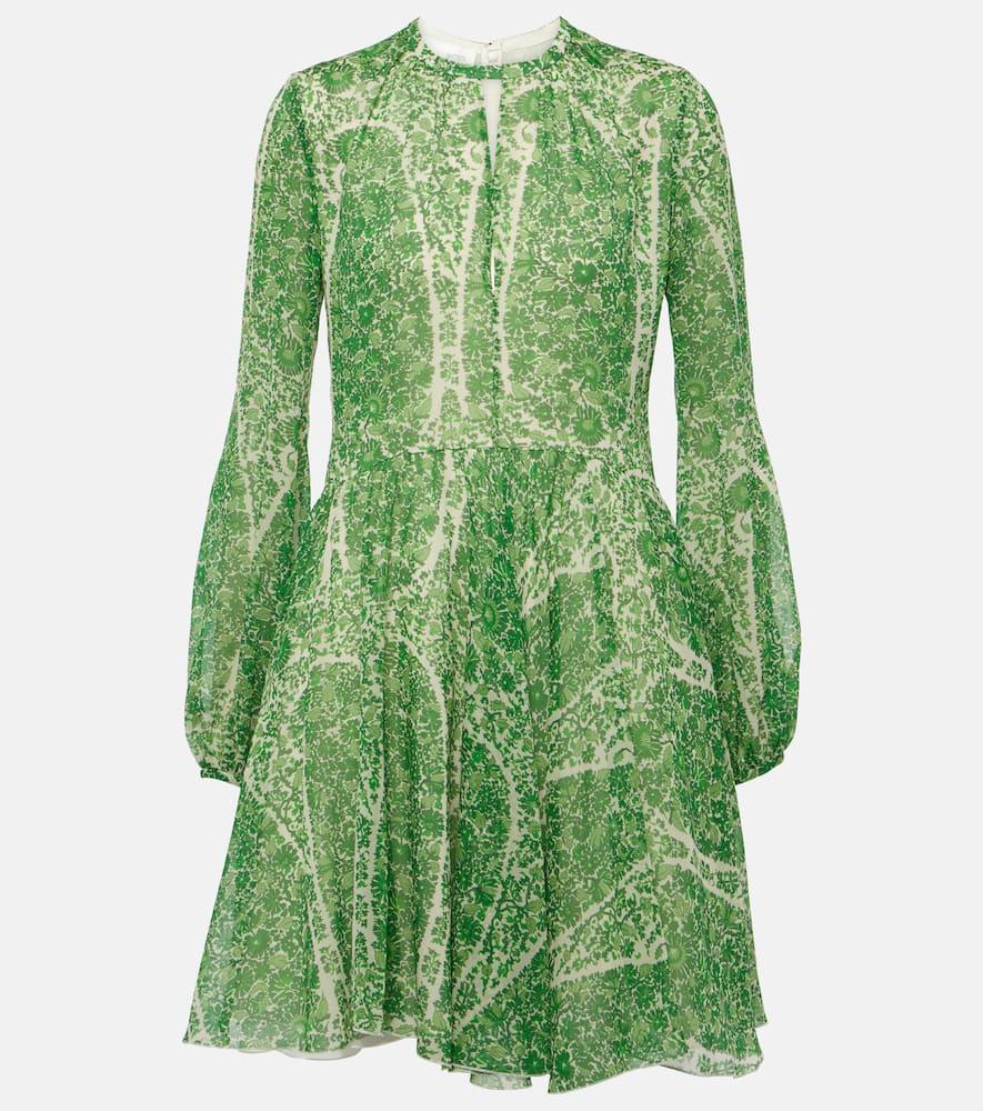 giambattista valli printed silk georgette minidress