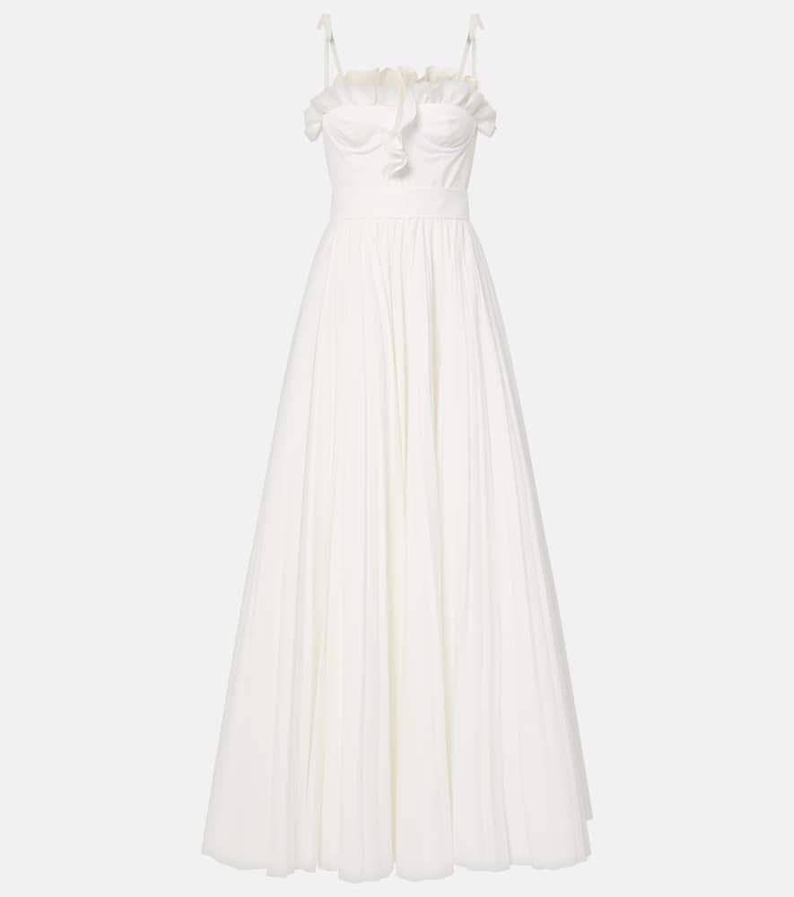giambattista valli ruffled cotton maxi dress