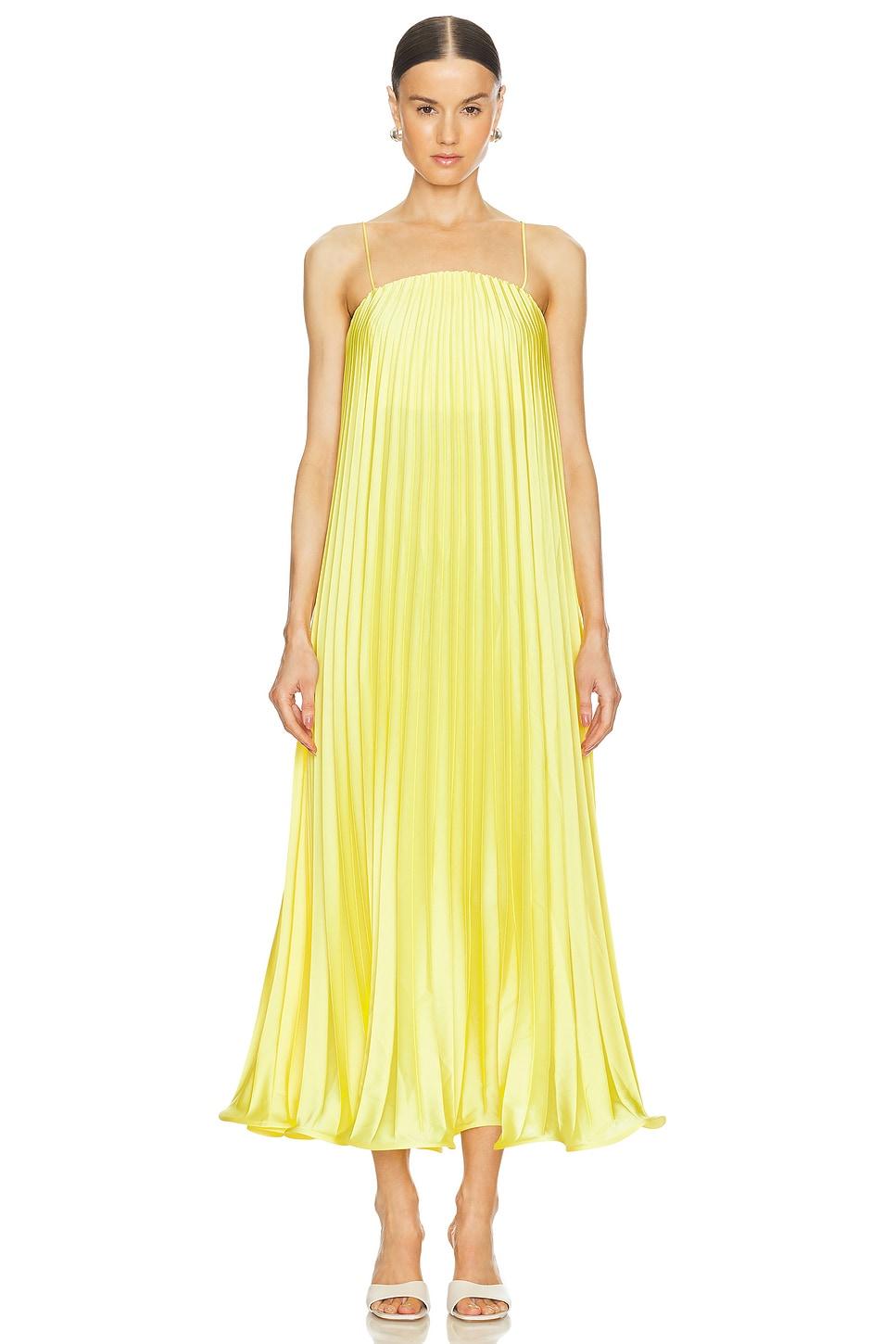 gianna pleated midi dress