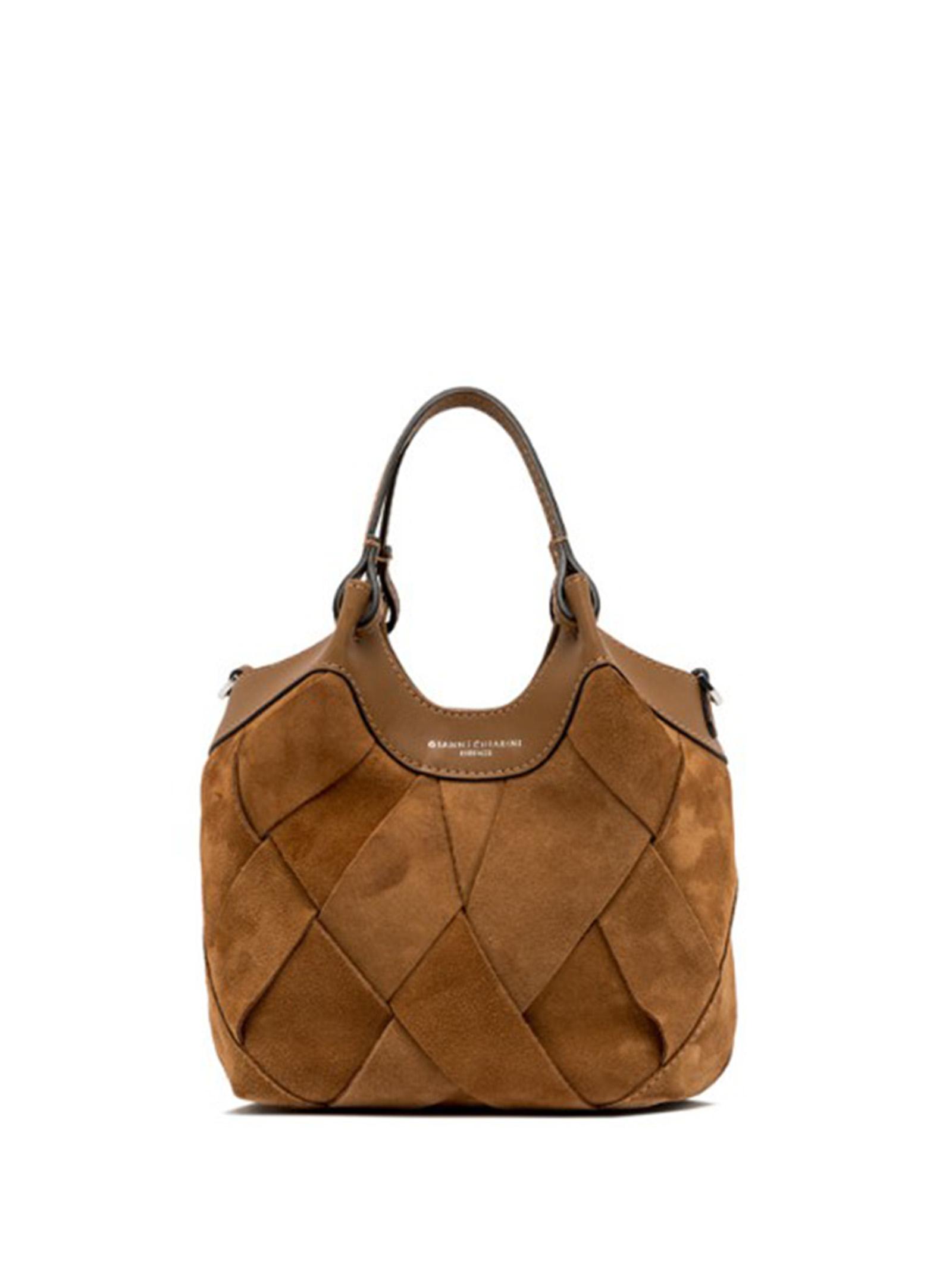 gianni chiarini bags brown suede / leather - women
