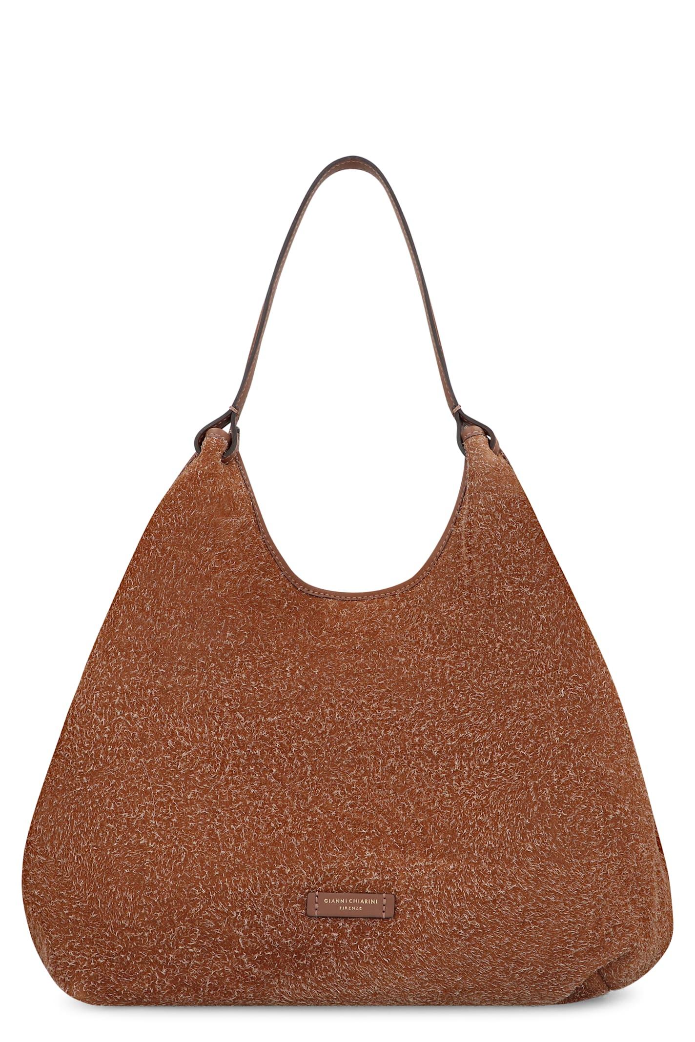 gianni chiarini dua suede handbag