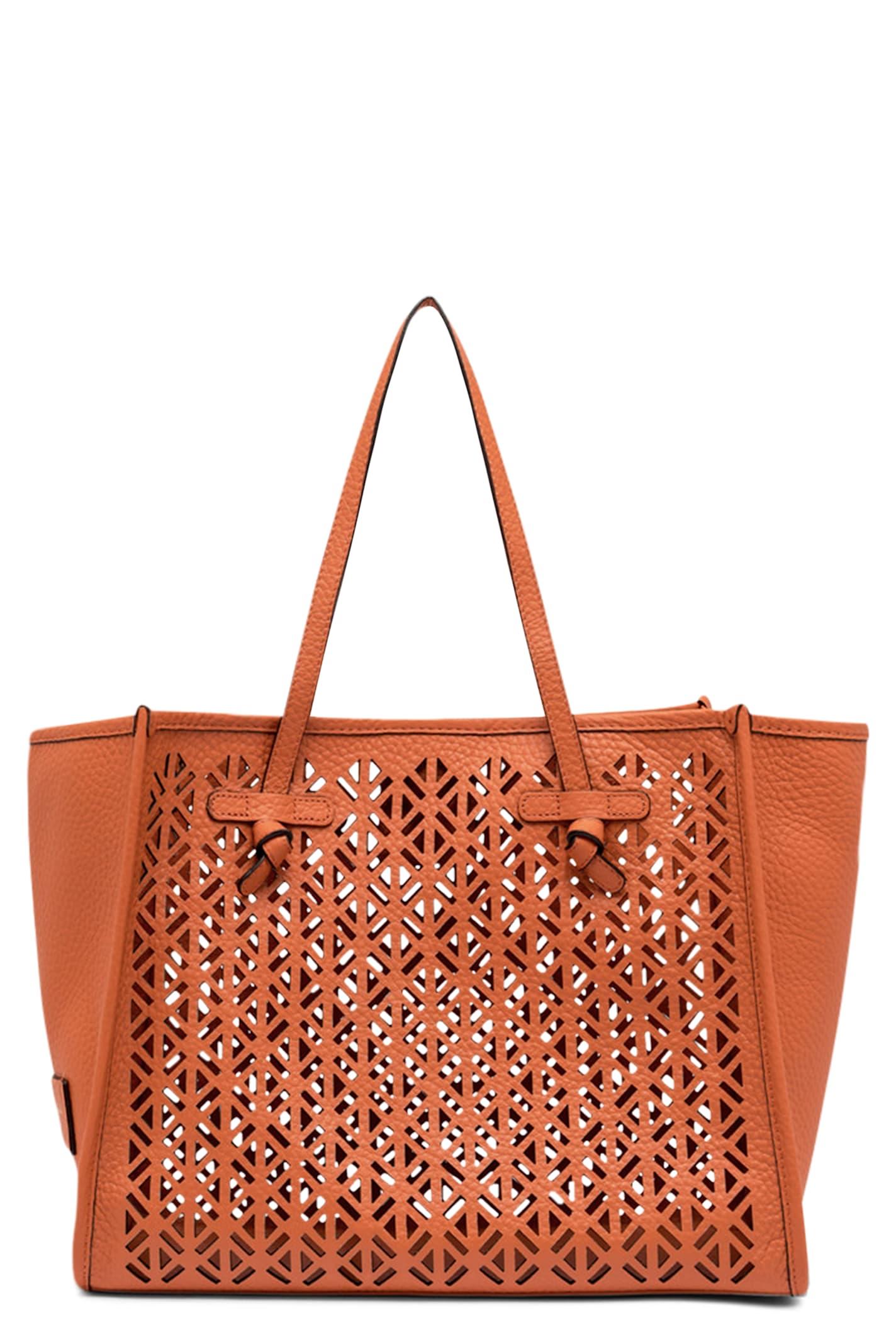 gianni chiarini marcella smooth leather tote bag