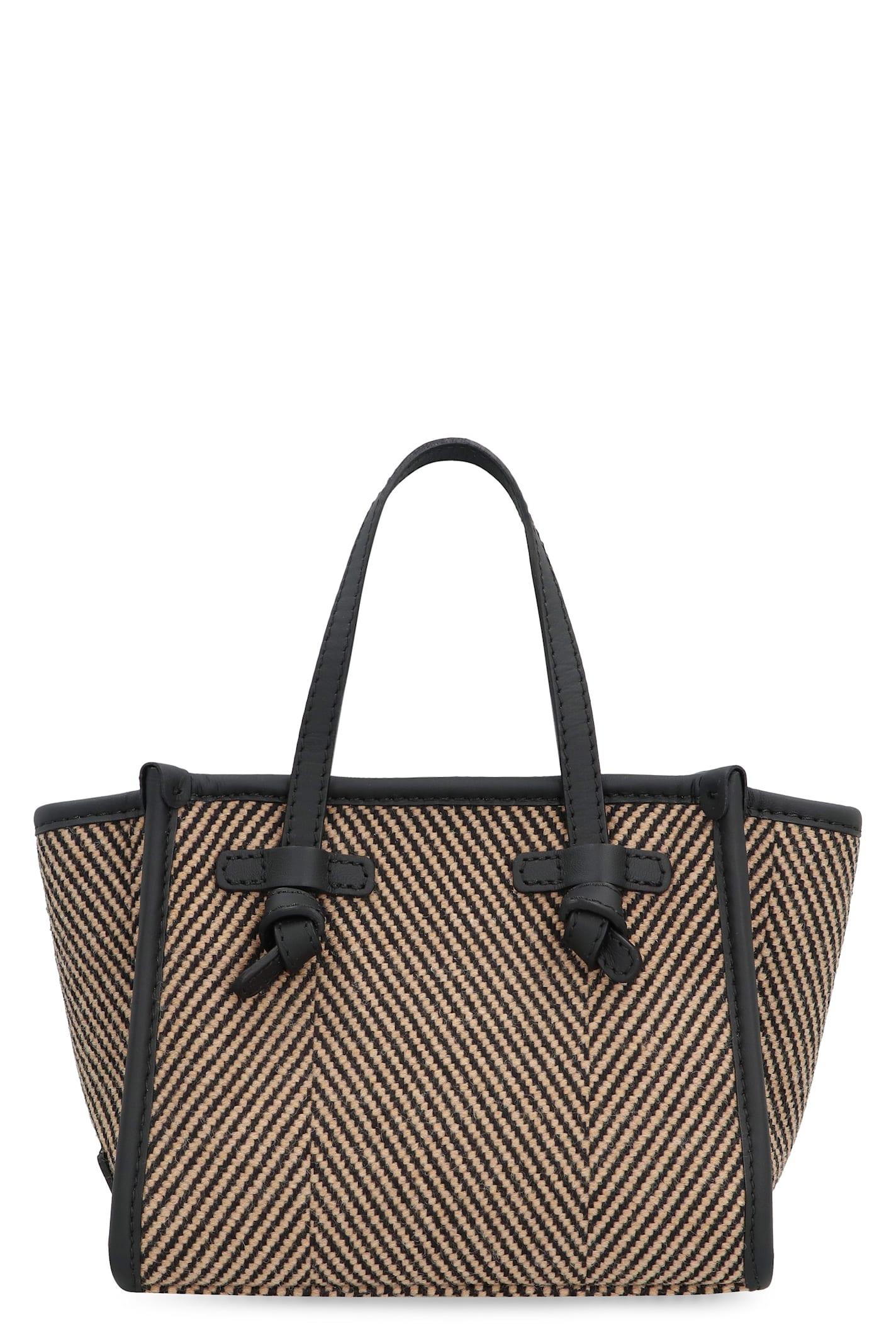 gianni chiarini miss marcella herringbone fabric handbag