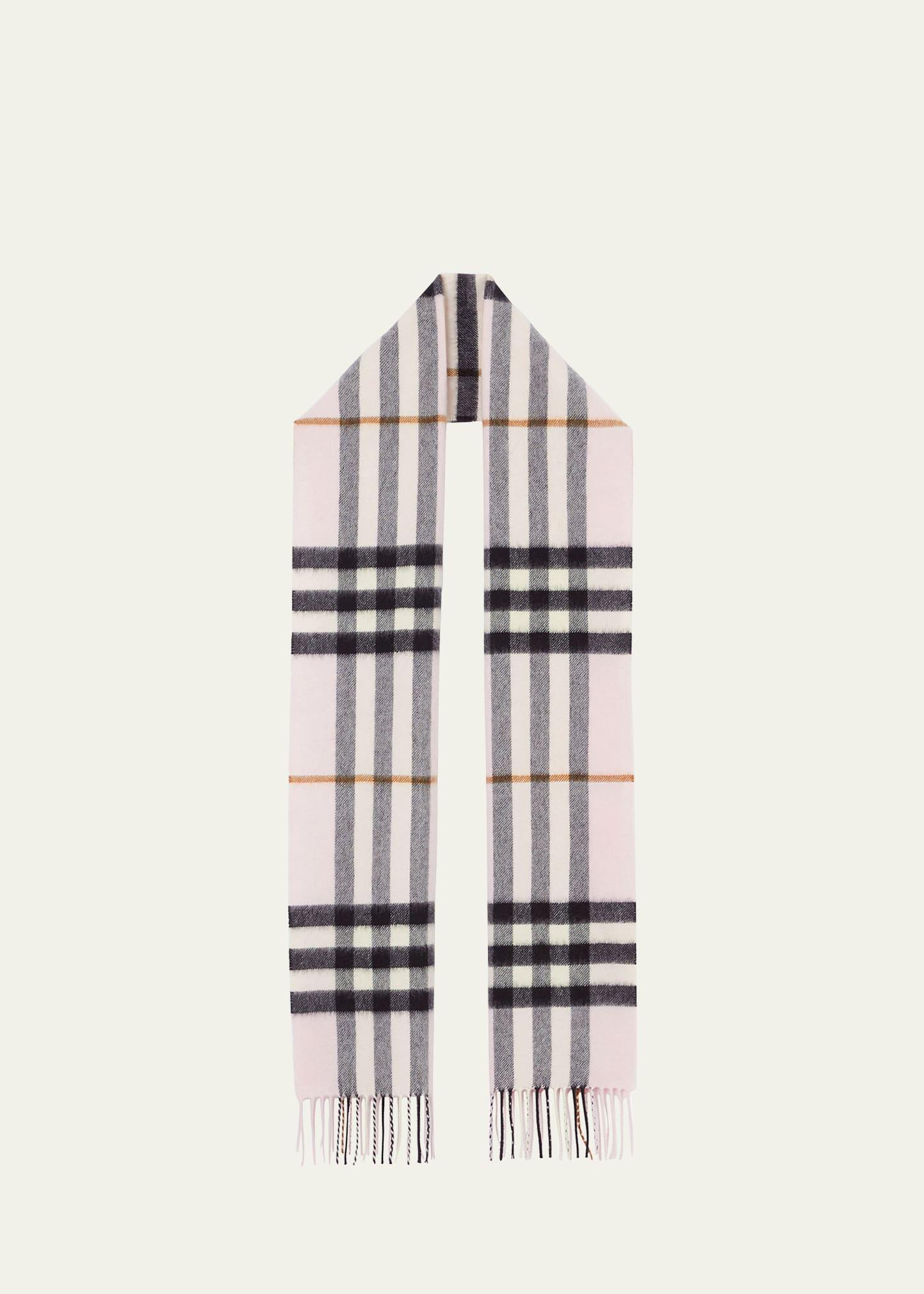 giant check cashmere scarf