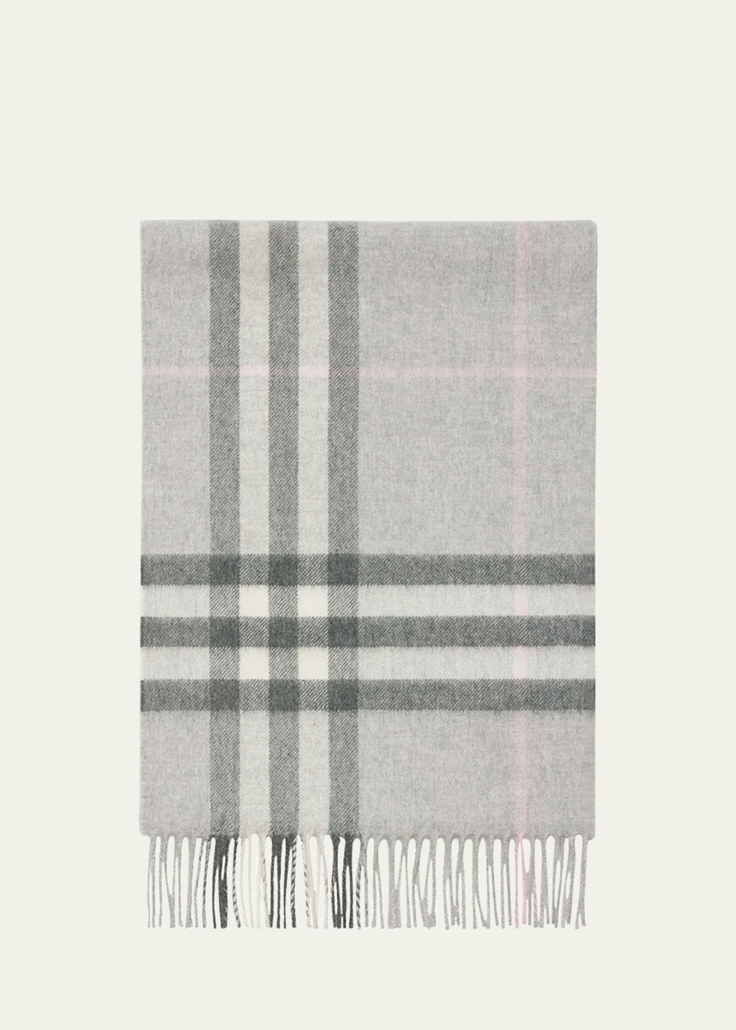 giant check cashmere scarf