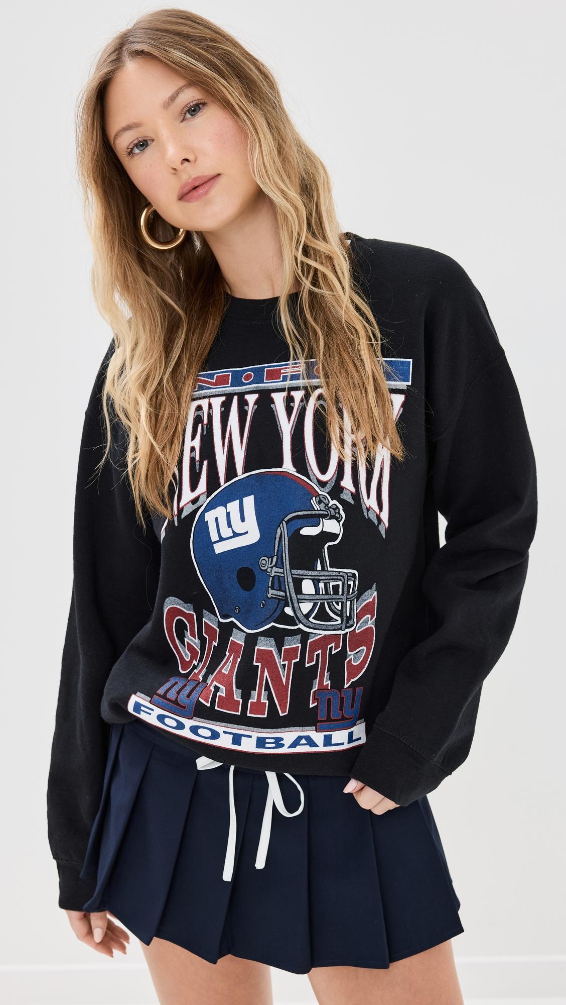 giants helmet fleamarket crew sweatshirt