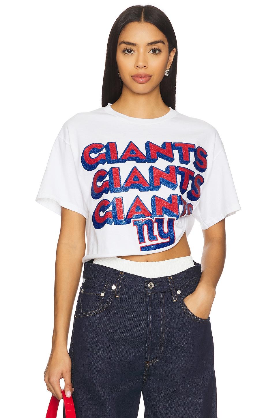 giants repeat glitter crop tee