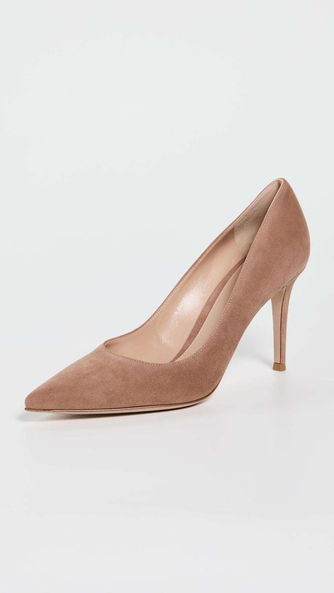 gianvito 85mm camoscio pumps