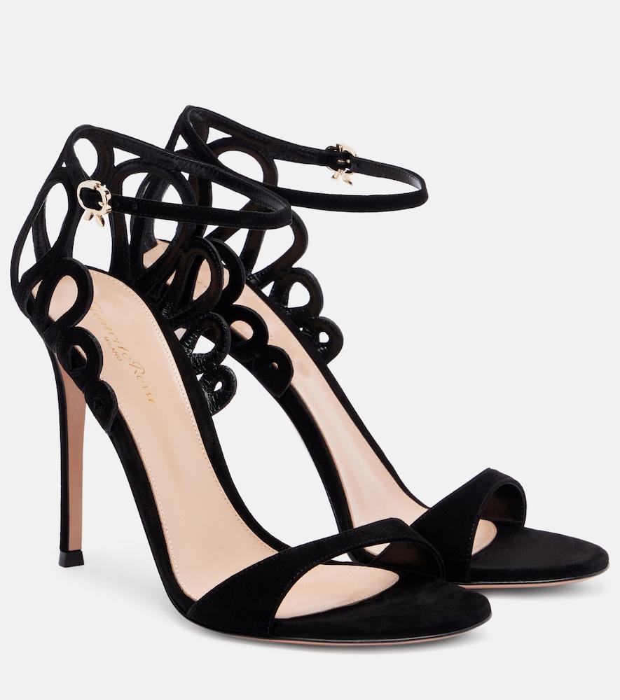 gianvito rossi 105 suede sandals