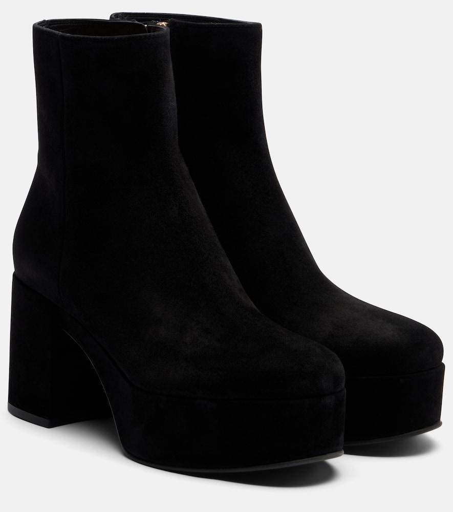 gianvito rossi 35 suede platform ankle boots