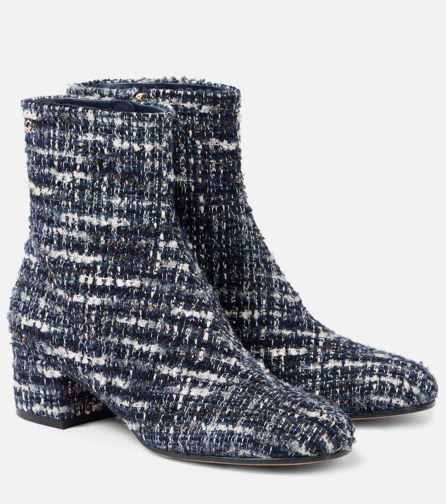 gianvito rossi 45 bouclé ankle boots