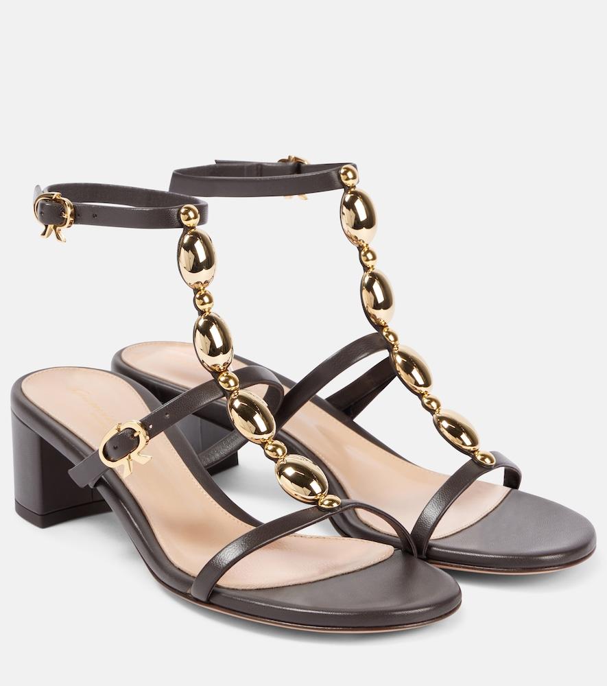 gianvito rossi 45 leather sandals