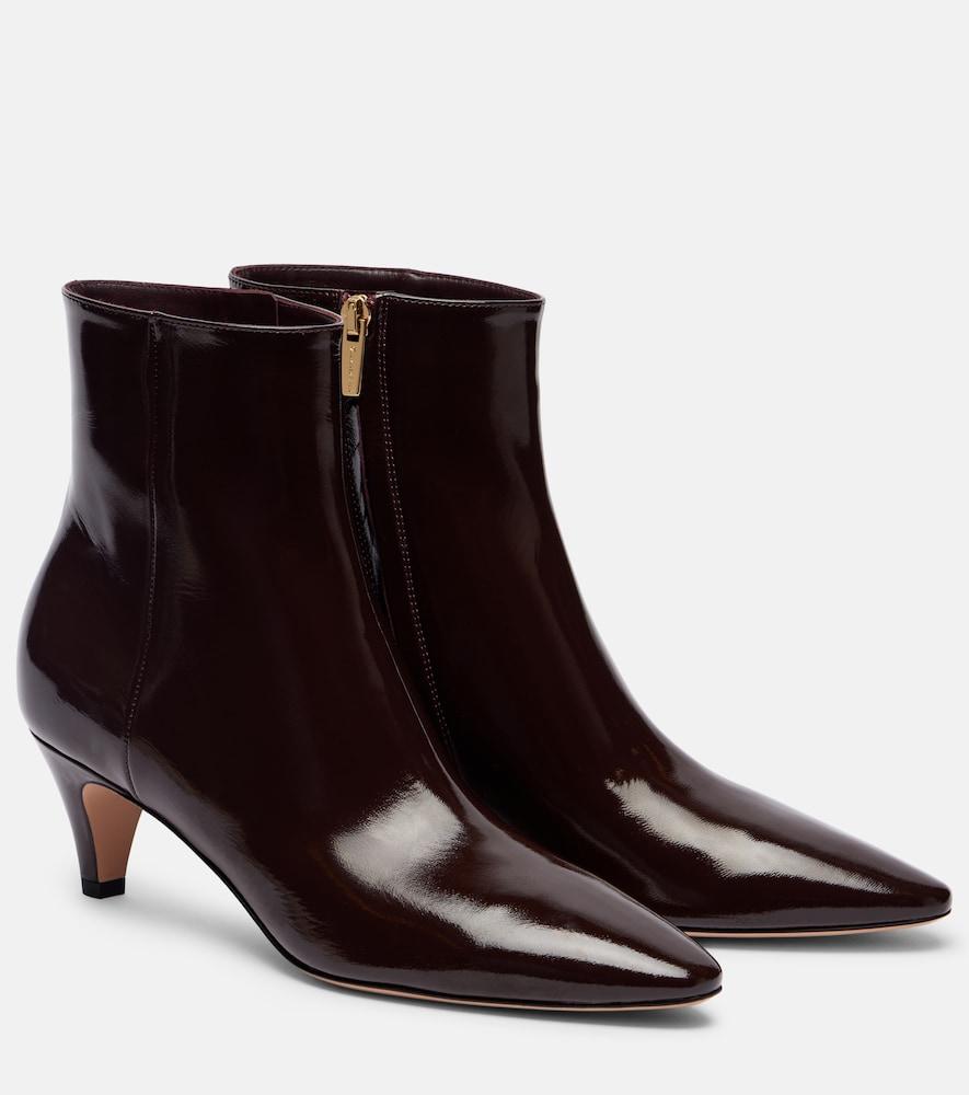 gianvito rossi 55 patent leather ankle boots