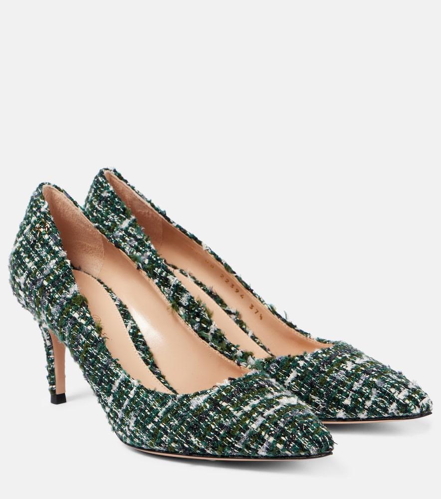 gianvito rossi 70 bouclé pumps
