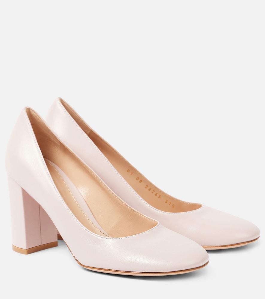 gianvito rossi 85 leather pumps