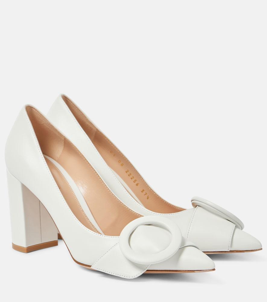 gianvito rossi 85 leather pumps