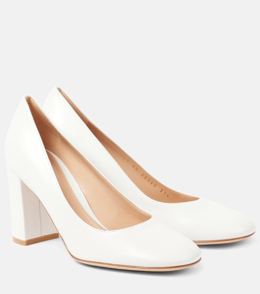 gianvito rossi 85 leather pumps
