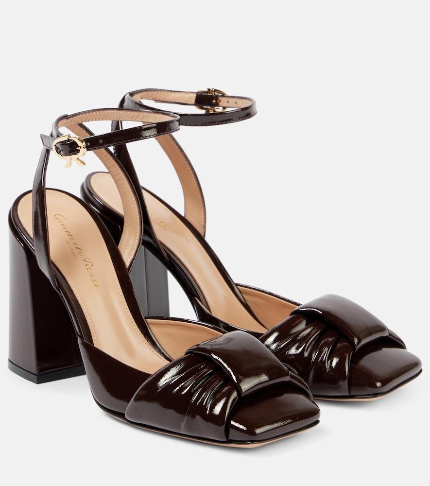 gianvito rossi 90 patent leather sandals