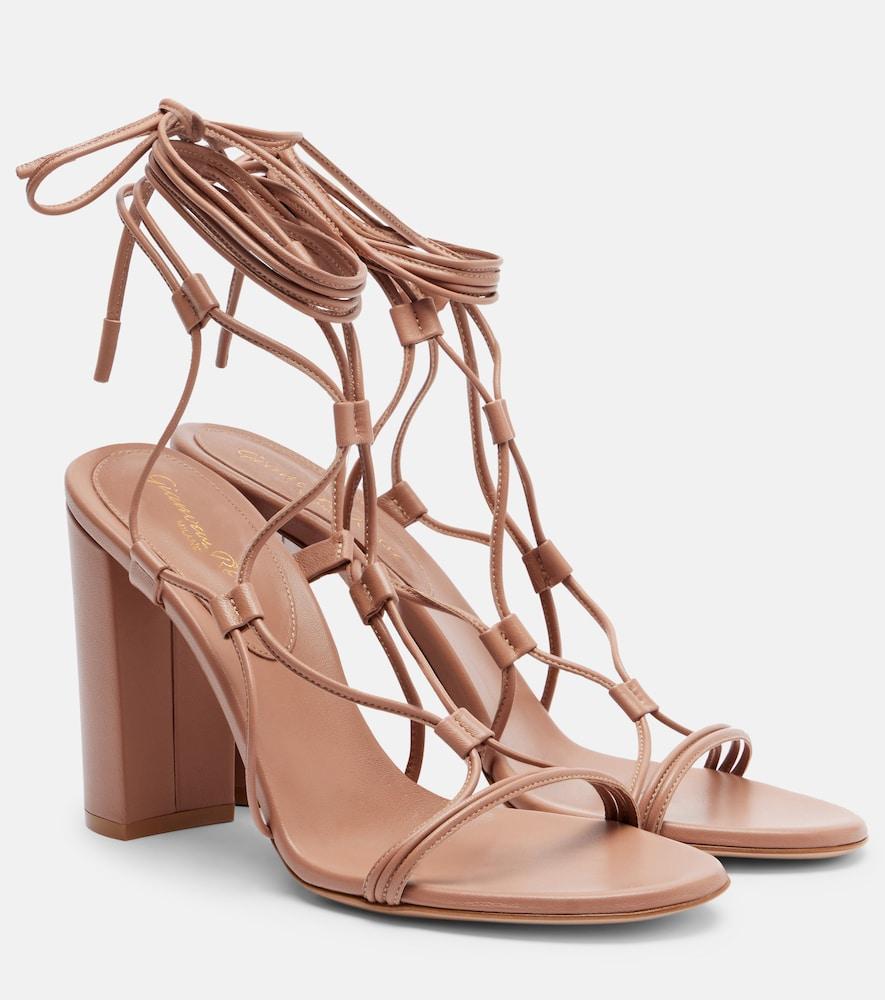 gianvito rossi 95 leather sandals