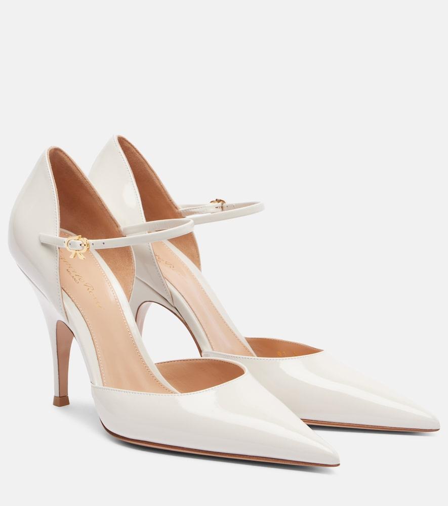 gianvito rossi 95 patent leather pumps