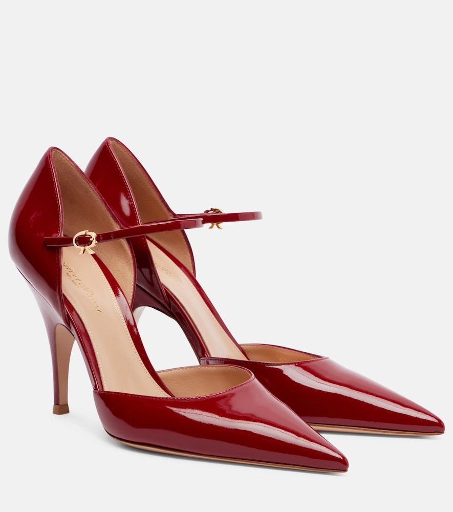 gianvito rossi 95 patent leather pumps