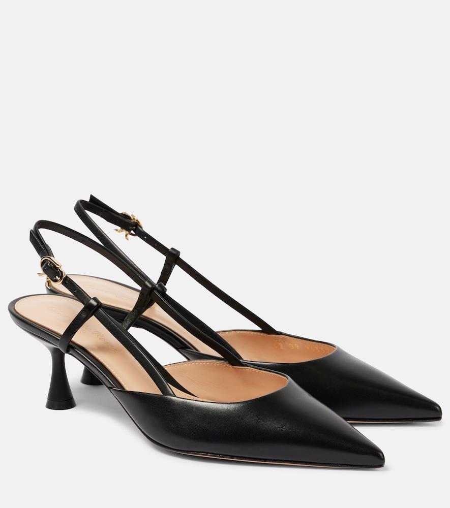 gianvito rossi ascent 55 leather slingback pumps