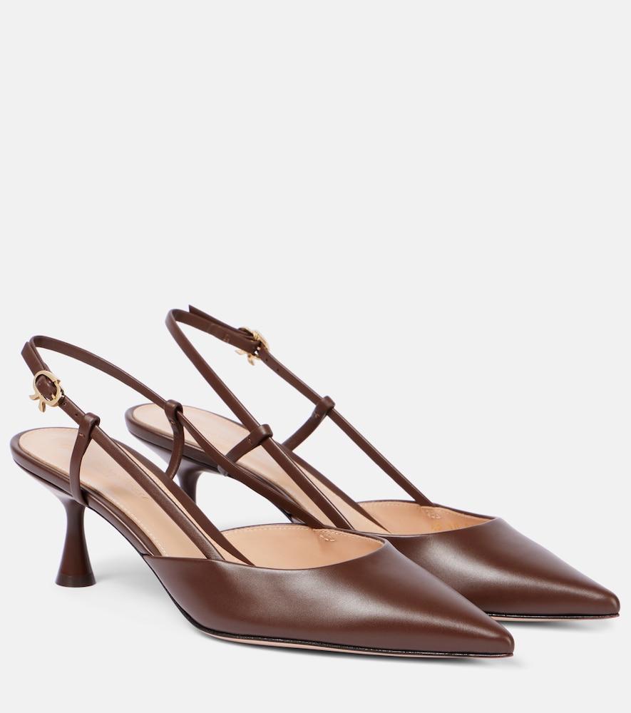 gianvito rossi ascent 55 leather slingback pumps