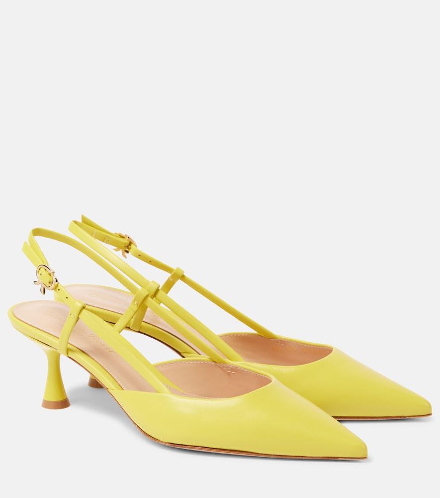 gianvito rossi ascent 55 leather slingback pumps