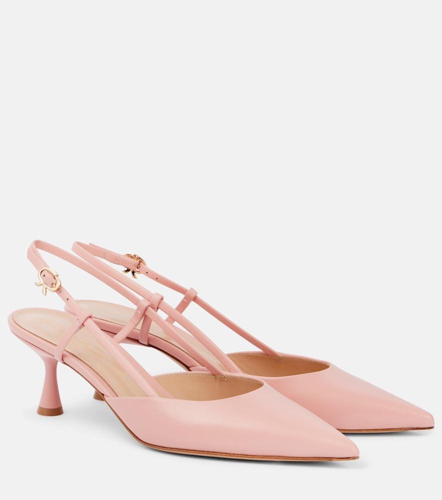gianvito rossi ascent 55 leather slingback pumps