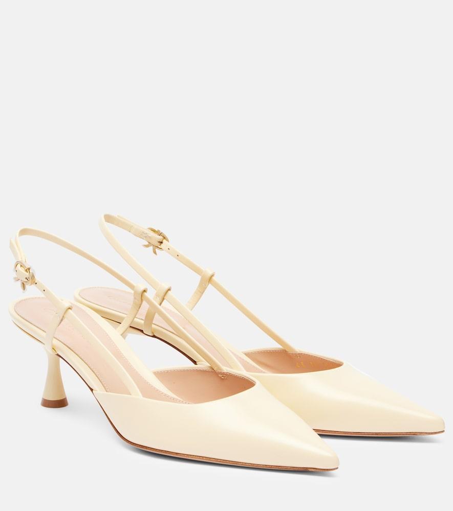 gianvito rossi ascent 55 leather slingback pumps