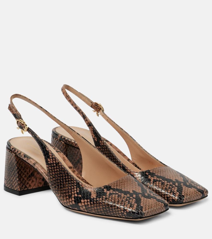 gianvito rossi borneo leather slingback pumps